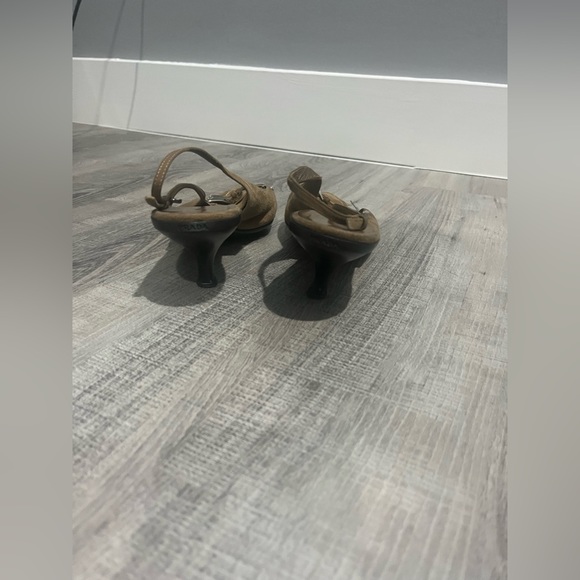 PRADA  Suede kitten slingbackHeels 2” - Picture 2 of 5